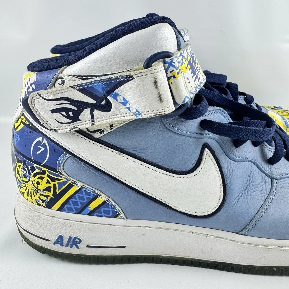 Air Force 1 MID PREM 313984 411 Michael Vick Collection Royale Blue Men Size 13